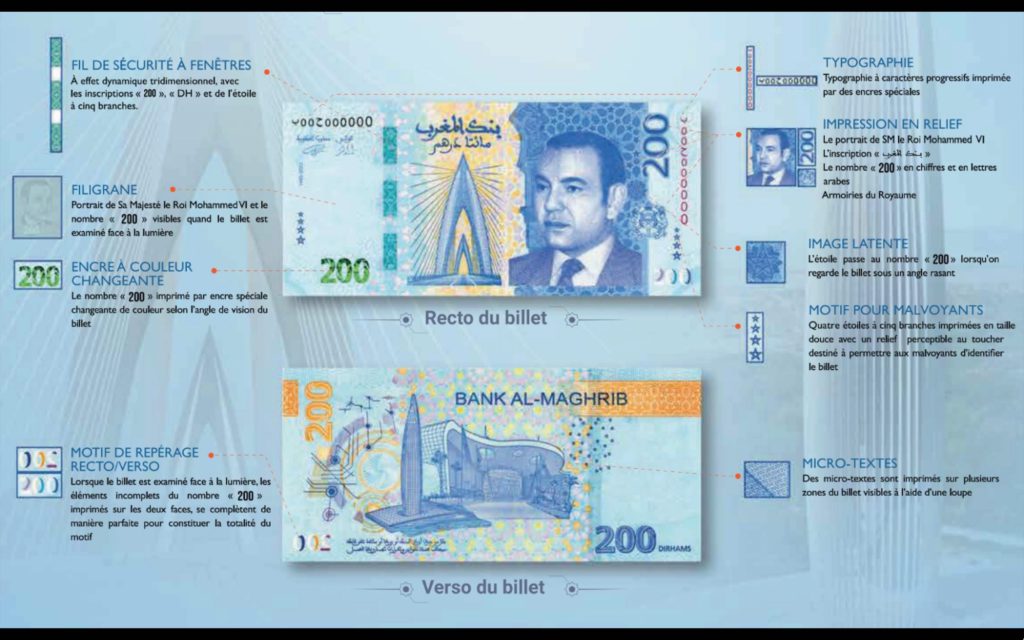 Mise En Circulation Du Nouveau Billet De Banque De 200 Dirhams LPJM