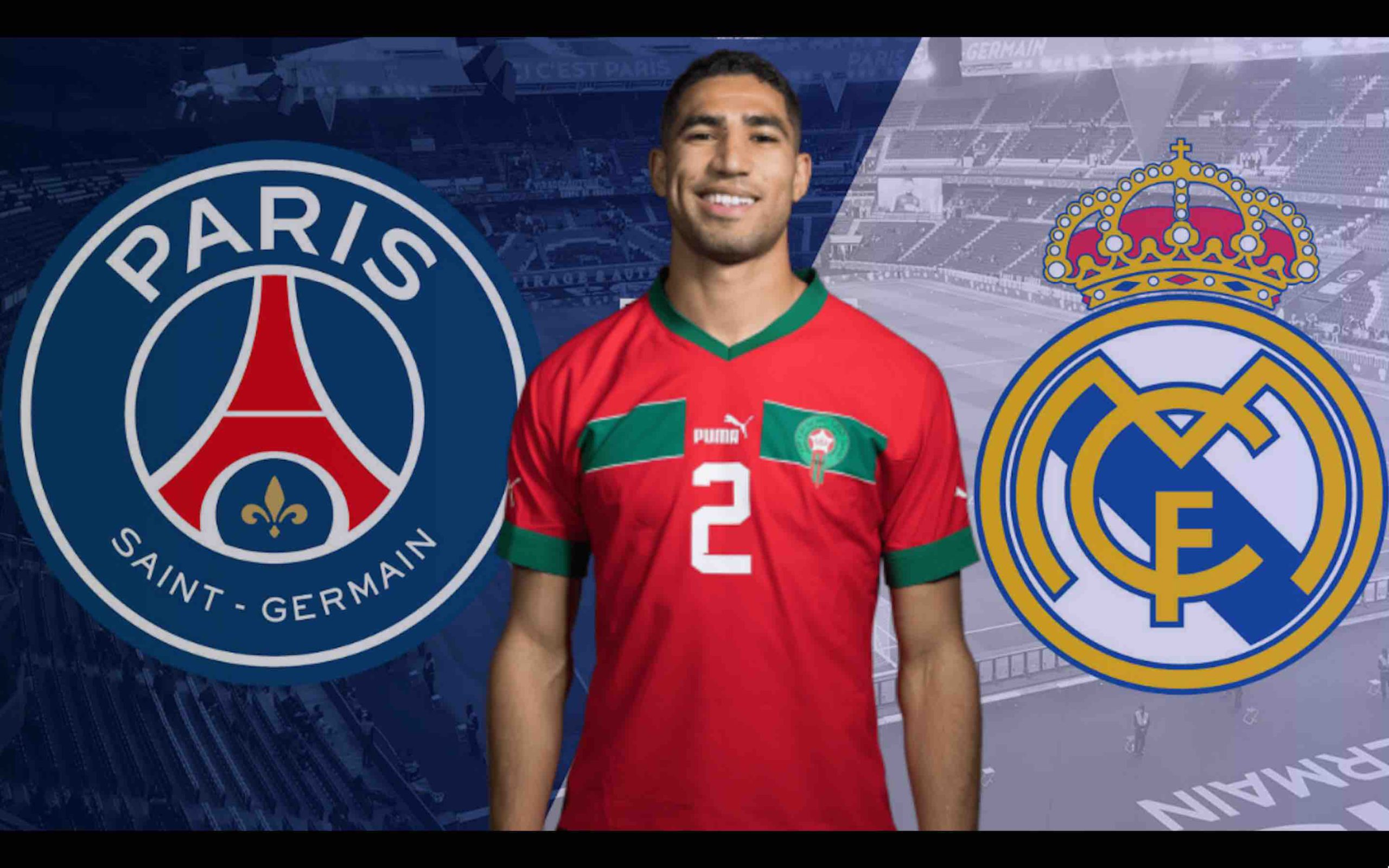 Achraf Hakimi Maroc PSG Paris Saint-Germain Real Madrid Morocco