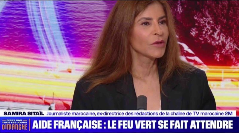 Samira Sitaïl aide France séisme tremblement de terre Maroc médias français