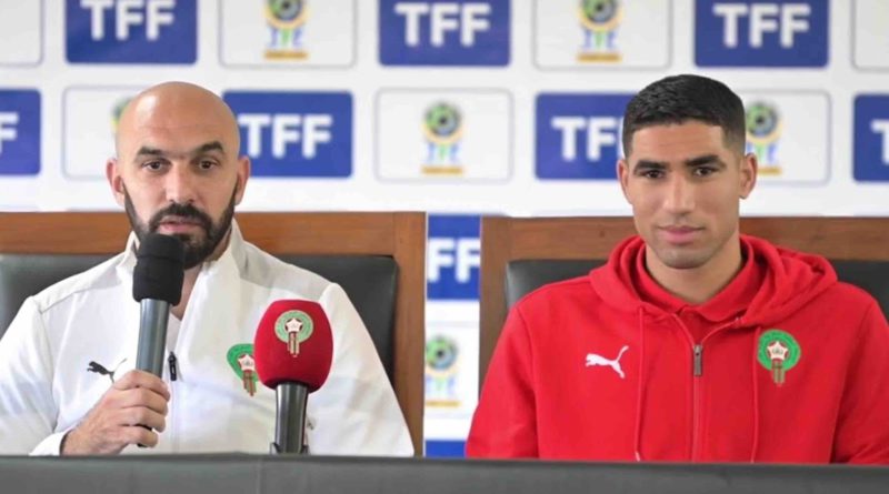 Walid Regragui Achraf Hakimi conférence de presse