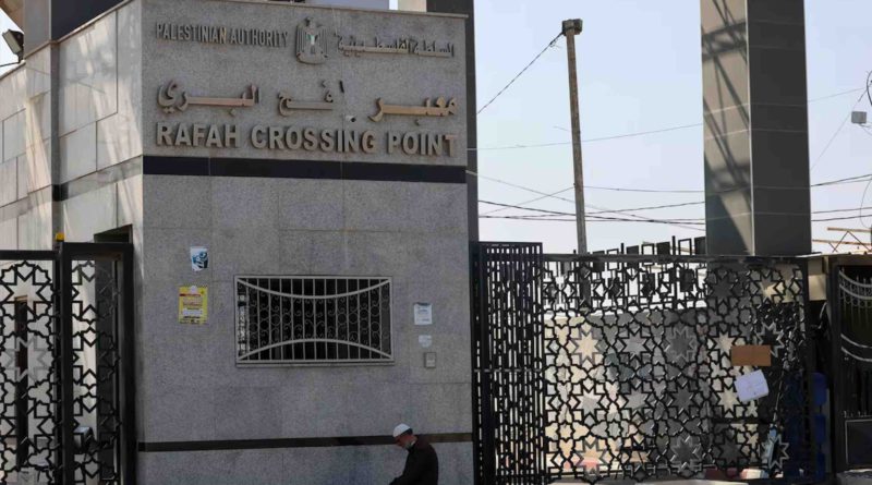Rafah crossing point ponit de passage Rafah