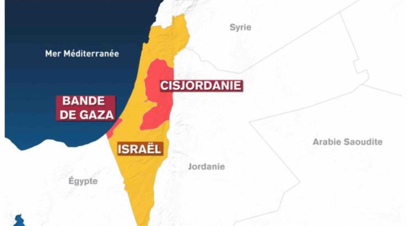 Bande de Gaza Cisjordanie Israël Maroc carte Map Morocco
