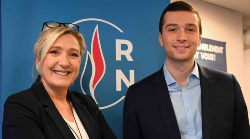 Marine Le Pen Jordan Bardella front national FN rassemblement national RN