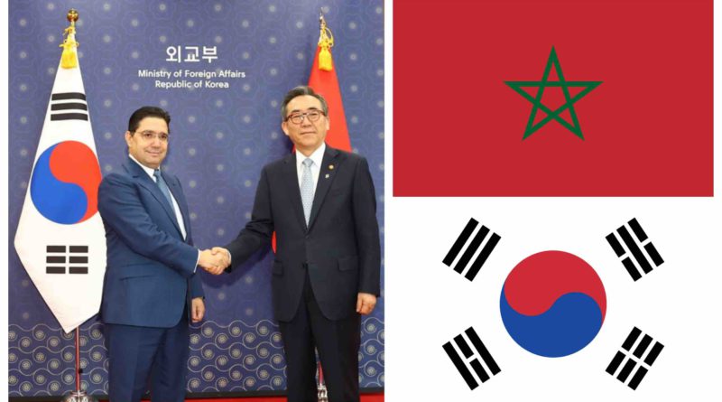 Nasser Bourita Maroc Cho Tae-yul Corée du Sud Morocco South Korea