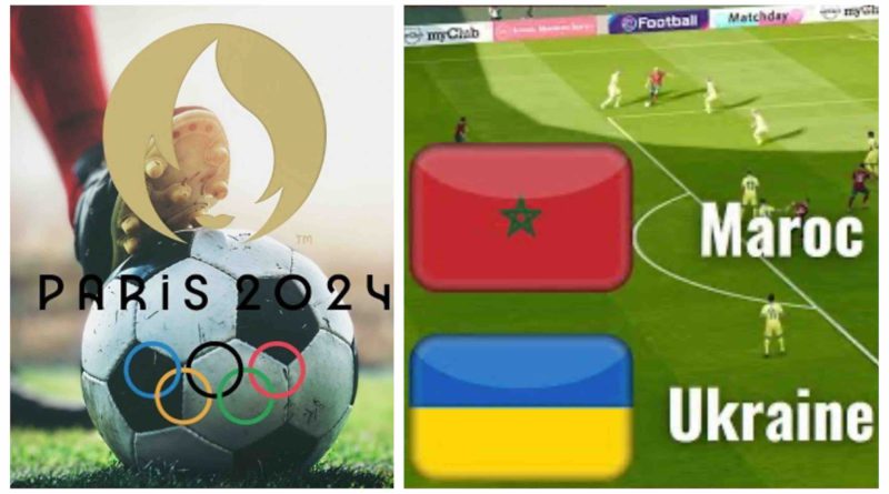 foot football JO Paris 2024 Maroc Ukraine Morocco