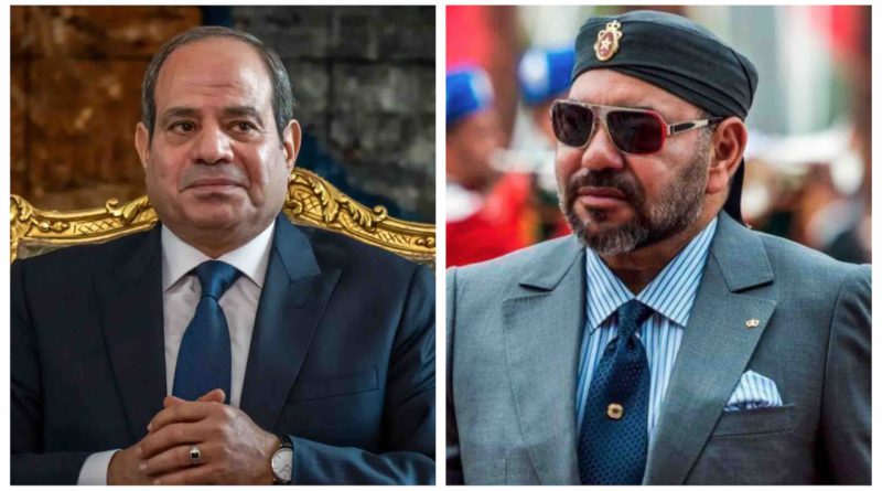 roi Mohammed 6 Abdel Fattah Al-Sissi Maroc Égypte Morocco Egypt