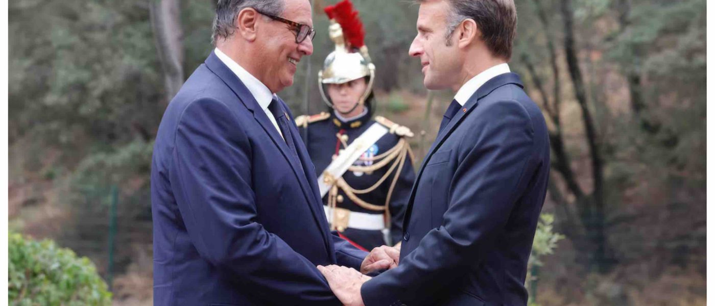 Aziz Akhannouch Emmanuel Macron Maroc France Morocco