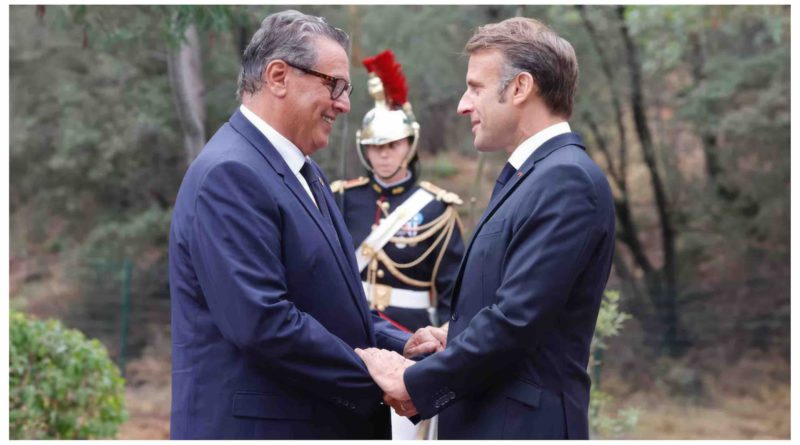 Aziz Akhannouch Emmanuel Macron Maroc France Morocco