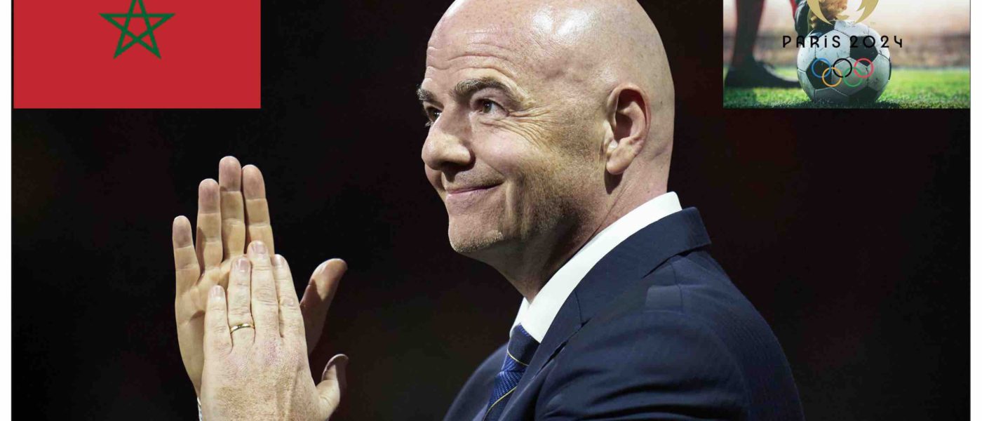 Gianni Infantino Maroc Morocco JO Paris 2024 football foot