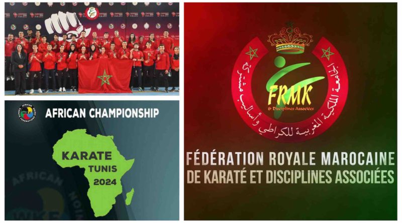 Championnat d'Afrique de karaté Tunis Tunisie 2024 Maroc Morocco