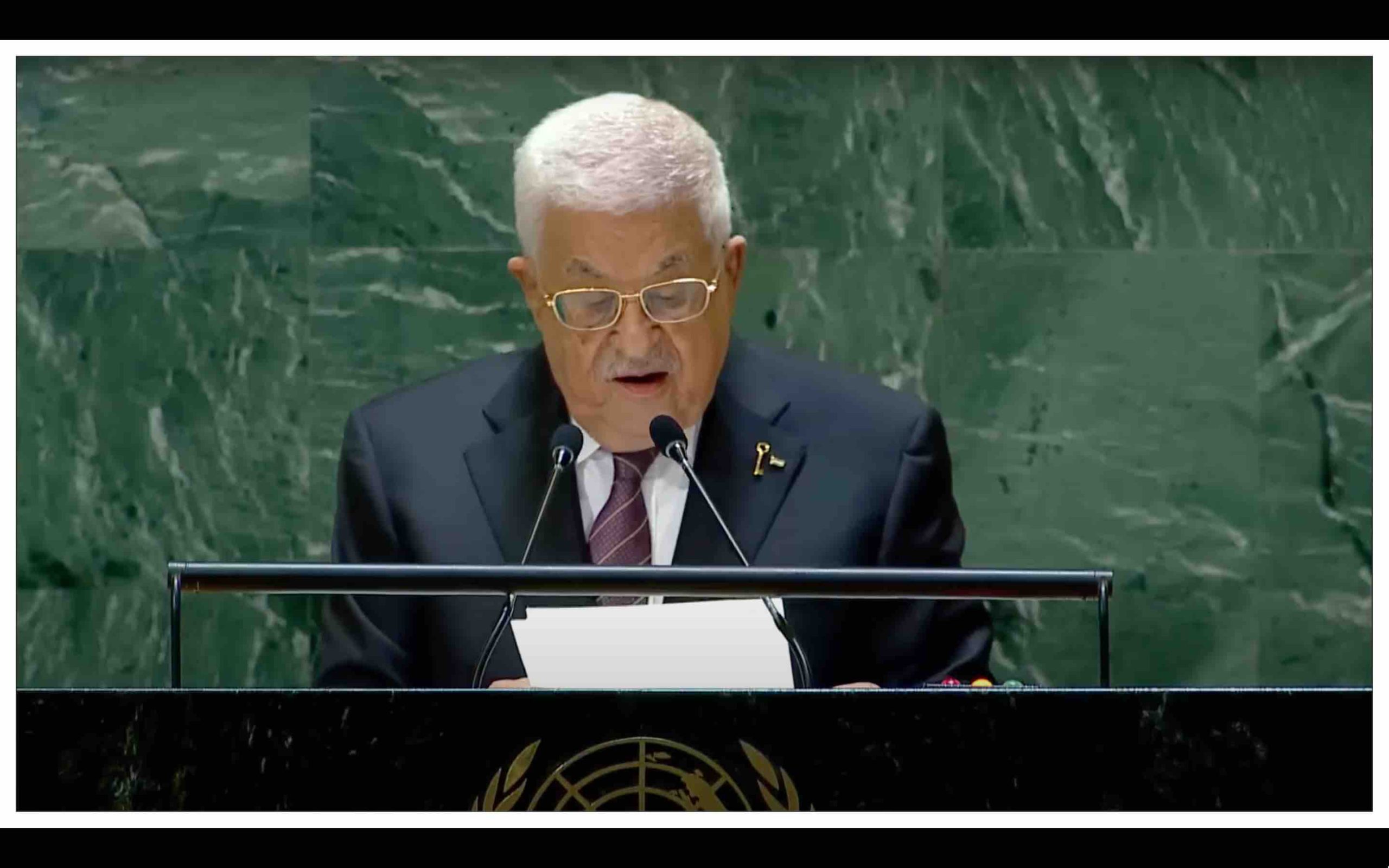 ONU : Allocution du Président de Palestine Mahmoud Abbas