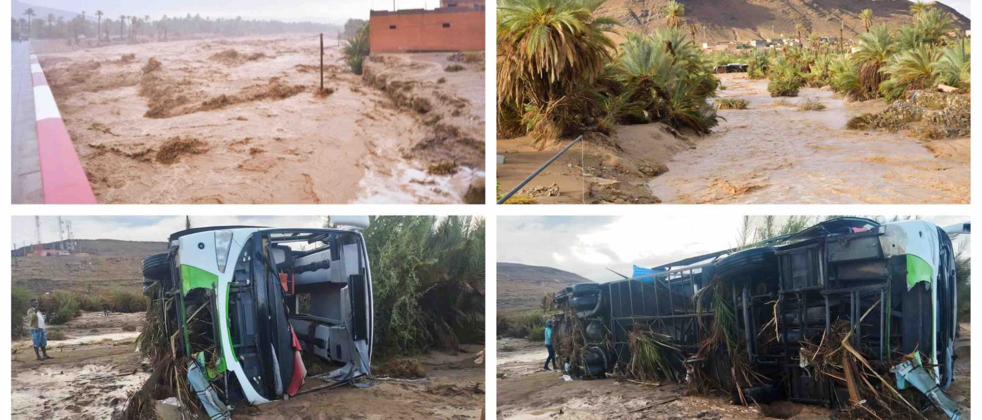 Province de Tata Maroc bus inondations