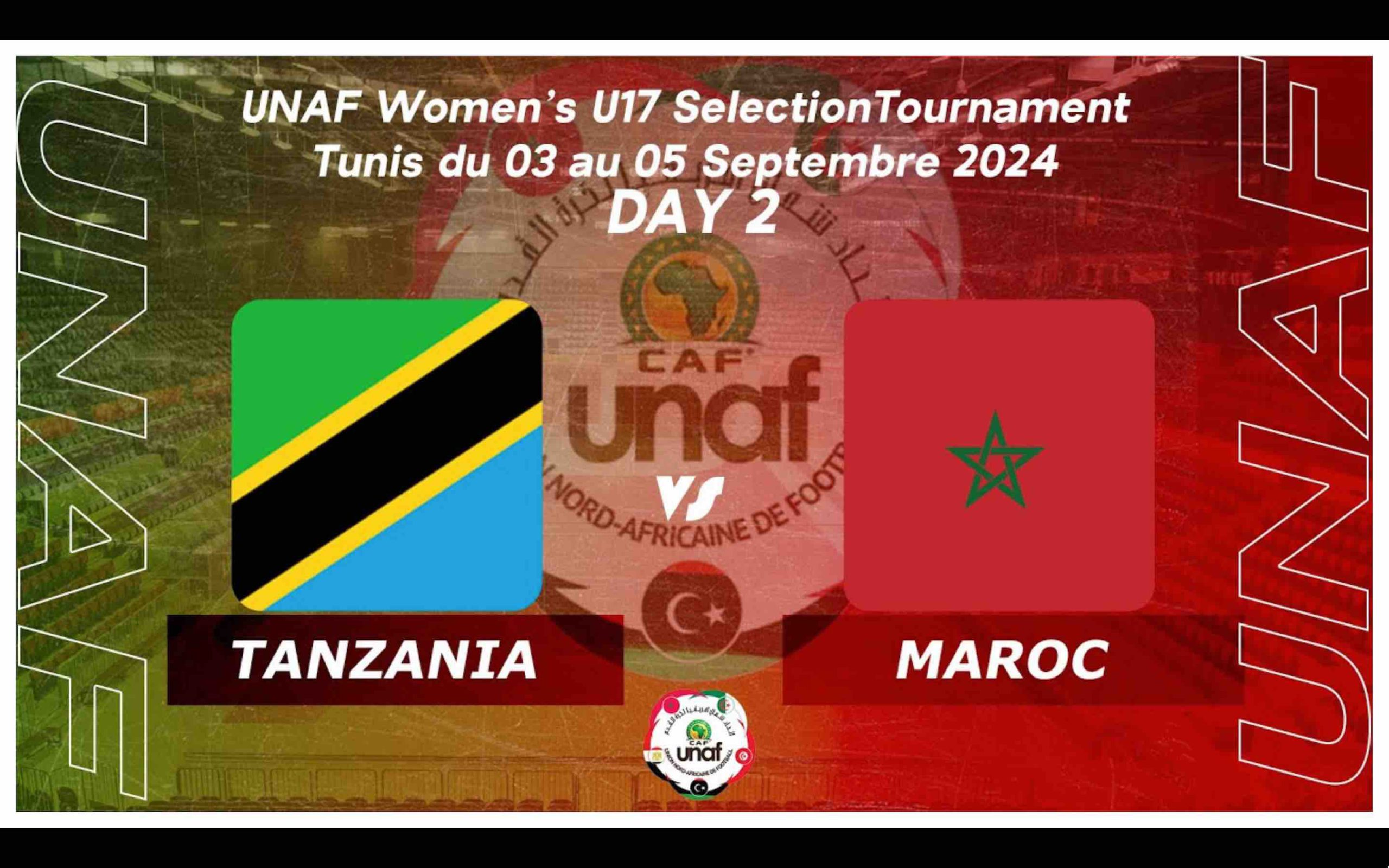 UNAF - (vidéo du match en direct live) Mondial féminin U17 - Maroc vs Tanzanie Morocco Tanzania U-17