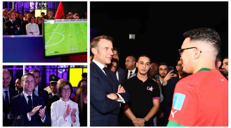 Jeux vidéo e-sport Emmanuel Macron échange avec des talents marocains