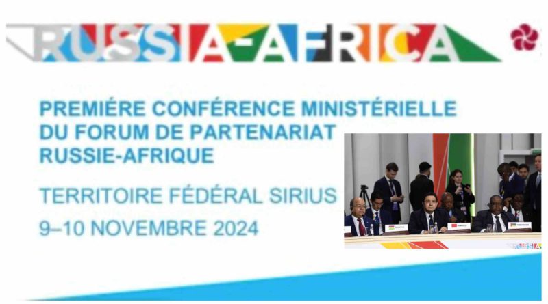 Maroc Nasser Bourita Conférence ministérielle Forum de partenariat Russie-Afrique