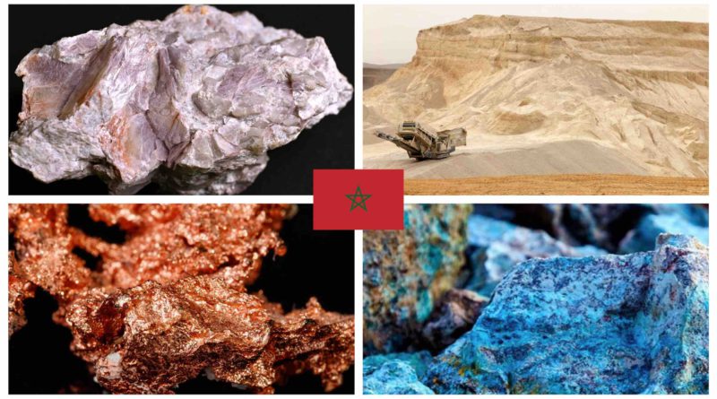 Maroc phosphate cuivre lithium cobalt copper Morocco