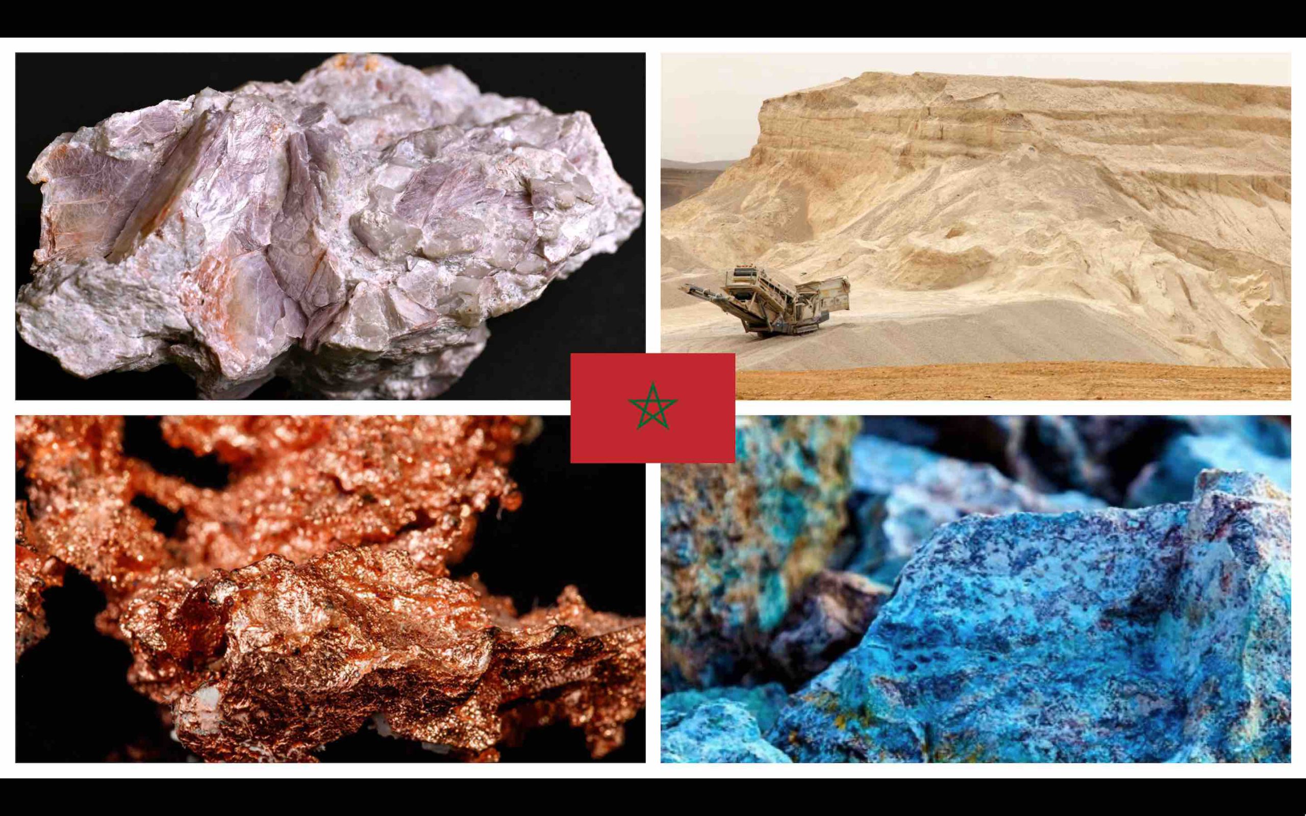 Maroc phosphate cuivre lithium cobalt copper Morocco