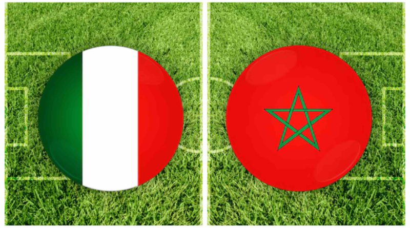 foot Maroc vs Italie football Morocco vs Italia