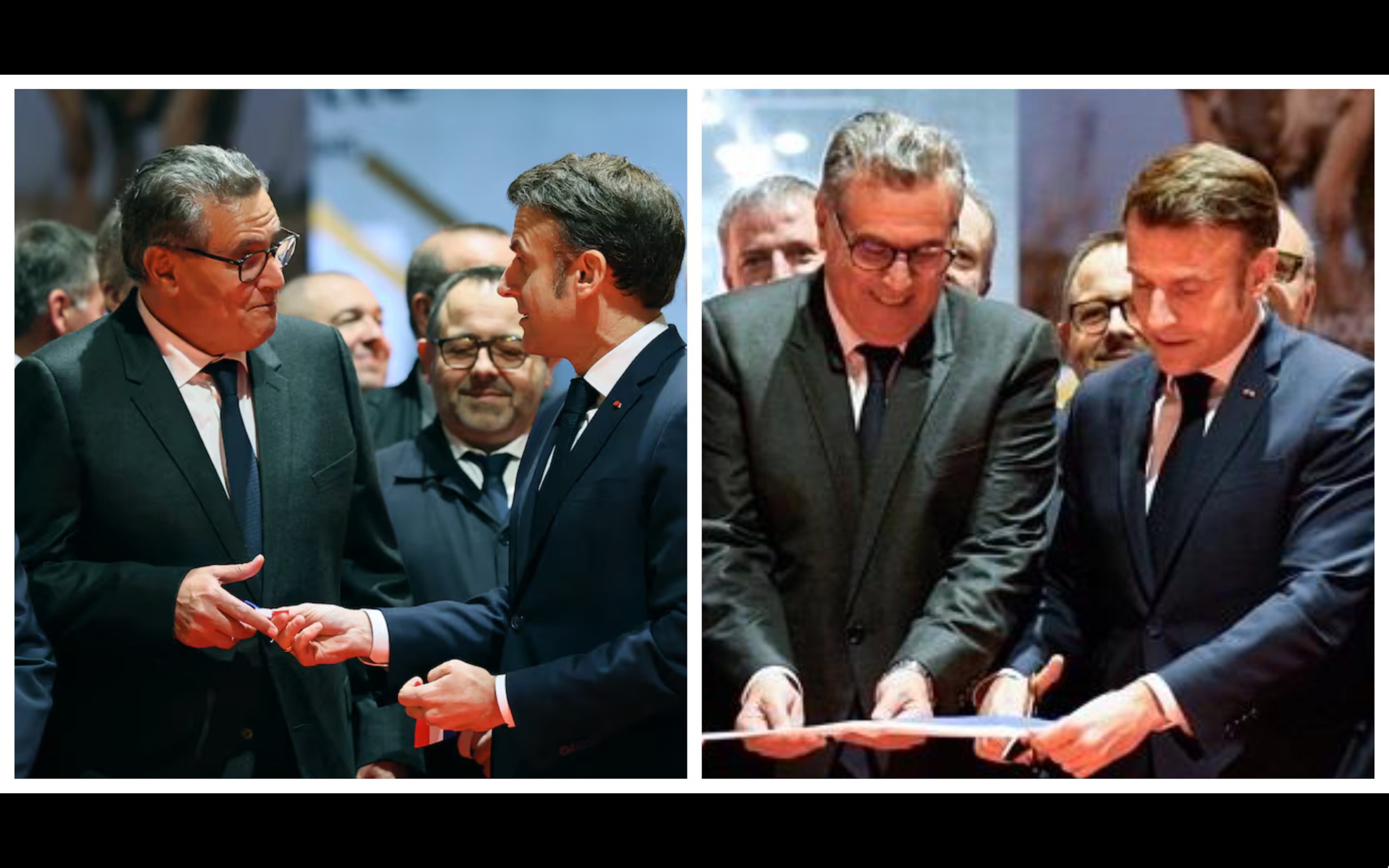 Maroc France Aziz Akhannouch Emmanuel Macron salon agriculture Paris