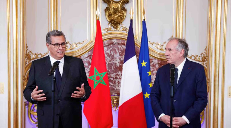 Maroc France Aziz Akhannouch François Bayrou Morocco