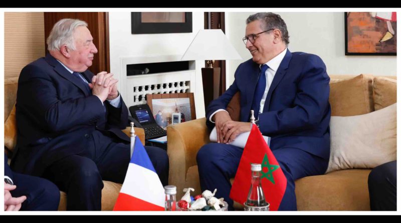 Maroc France Aziz Akhannouch Gérard Larcher Morocco