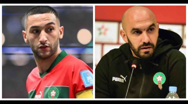 Walid Regragui Hakim Ziyech Maroc Morocco