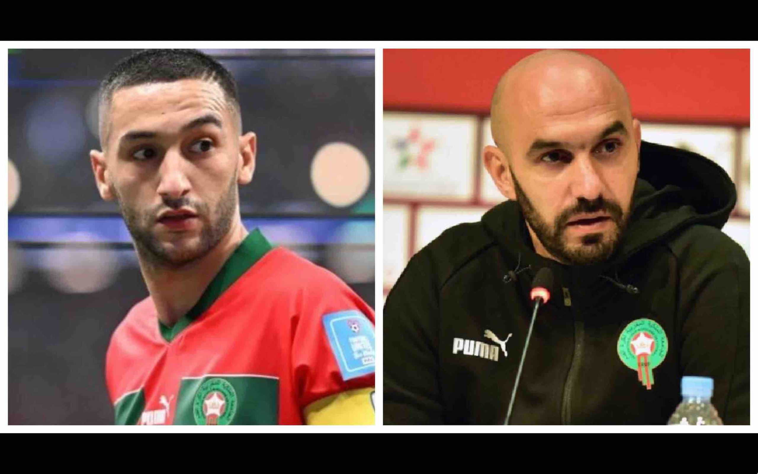 Walid Regragui Hakim Ziyech Maroc Morocco